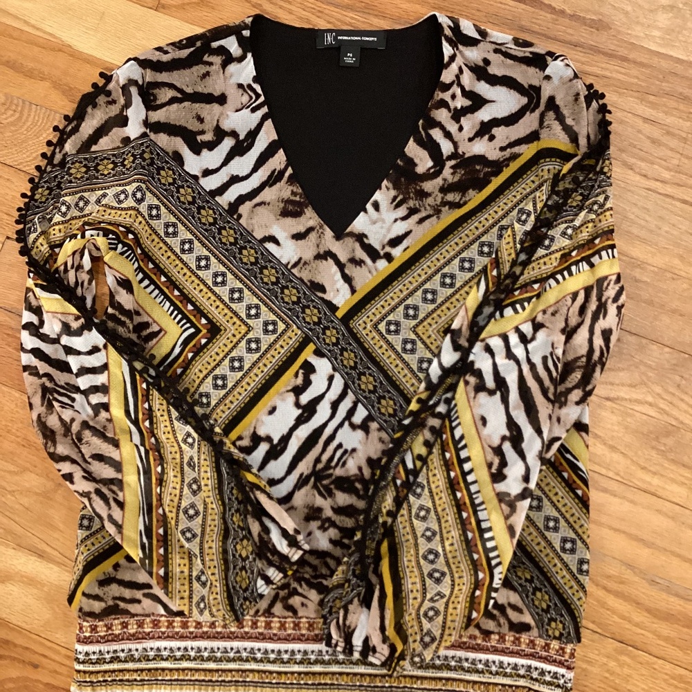 INC International Concepts Animal Print Top
